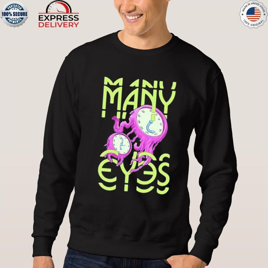 Many Eyes Purple Clocks Shirt