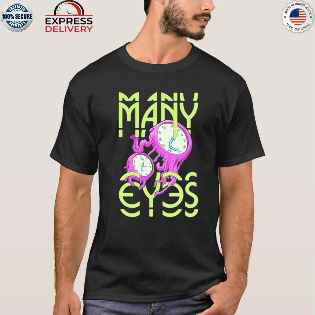 Many Eyes Purple Clocks Shirt