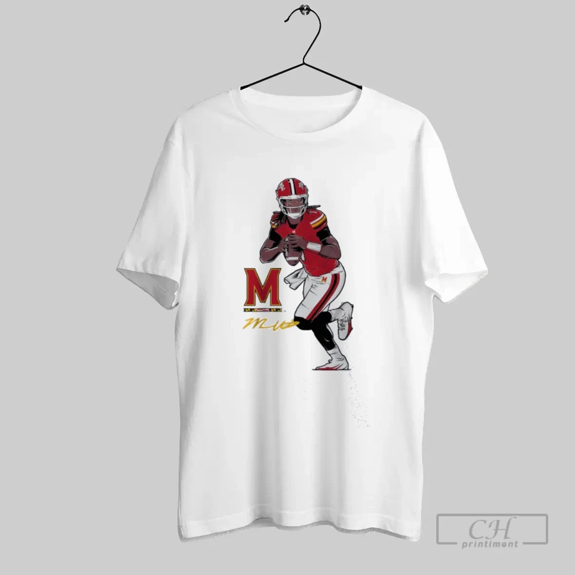 Maryland Football Malik Washington Superstar Pose Signature T-Shirts, Hoodie, Sweatshirt | InkRitualCo.com