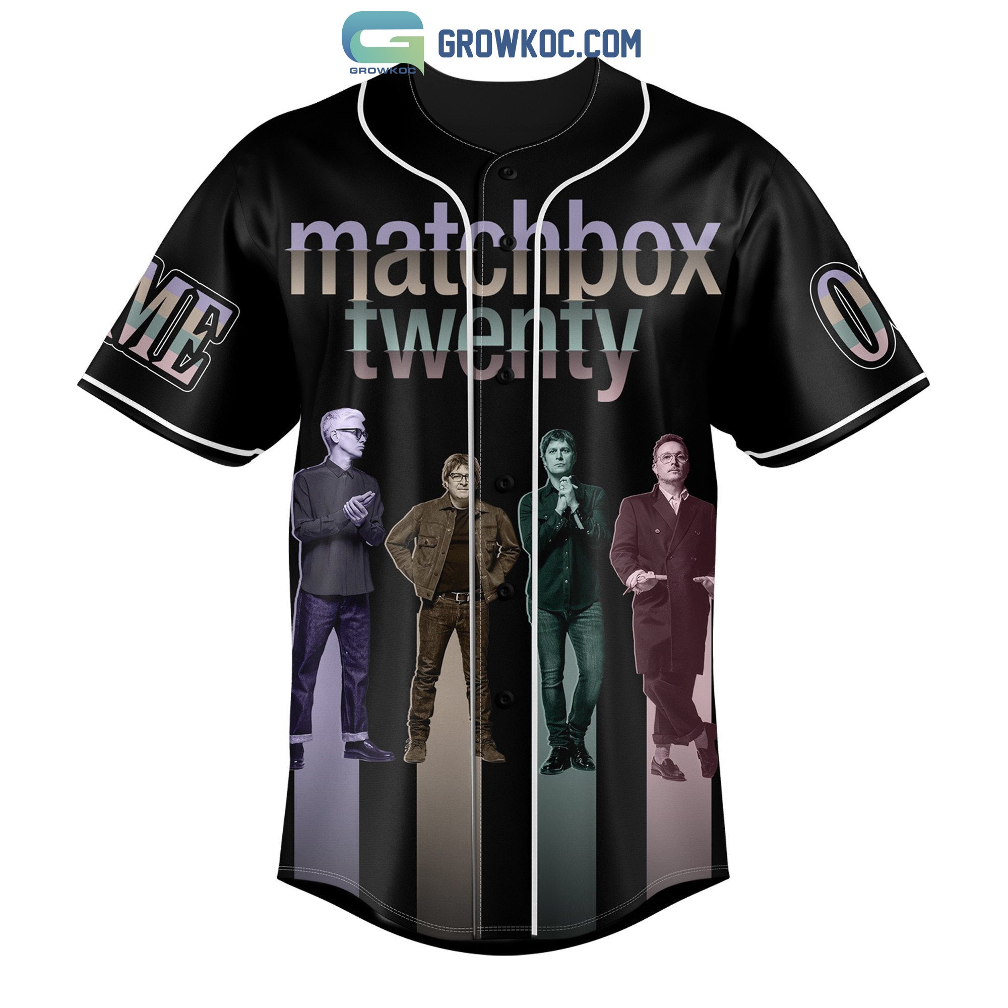Matchbox Twenty 2023 Slow Dream Tour Personalized Baseball Jersey