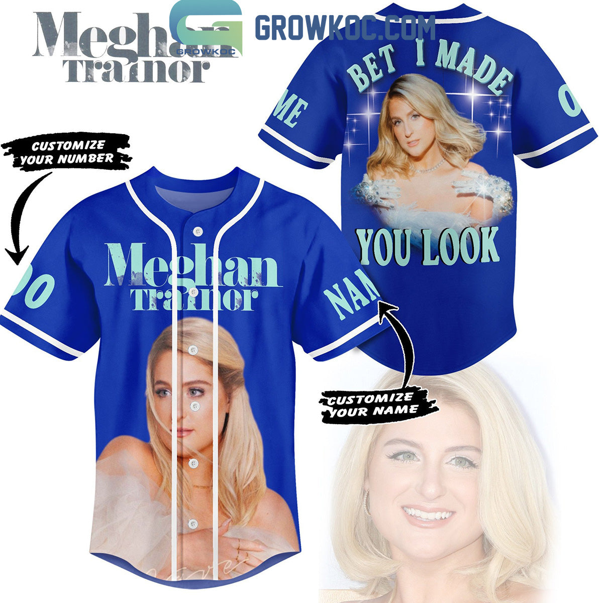 Meghan Trainor Bet I Made You Look Personalized Baseball Jersey