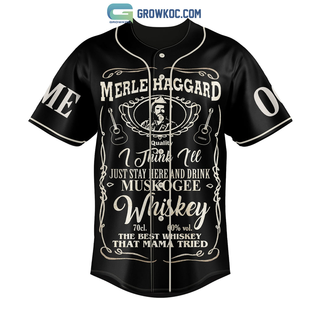 Merle Haggard Remember When I Was Young And So Were You Personalized Baseball Jersey