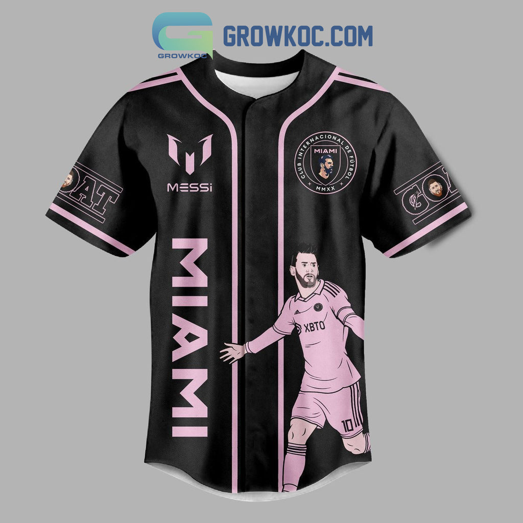 Messi 10 Goat Inter Miami Personalized Baseball Jersey