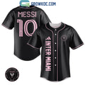 Messi 10 Inter Miami FC Black Design Baseball Jersey