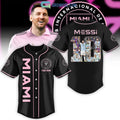 Messi 10 Miami FC Black Design Personalized Baseball Jersey
