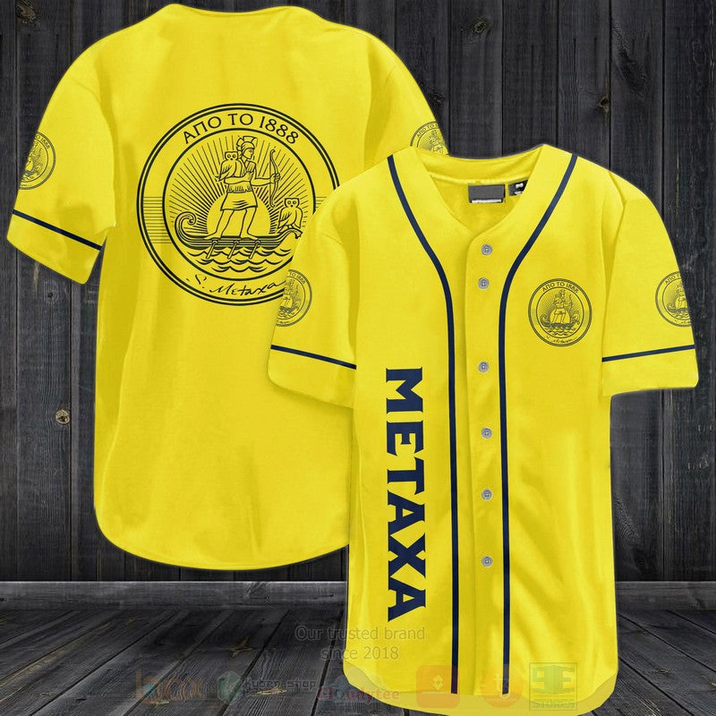 FASHION Metaxa Ano 1888 Baseball Jerseys Botton Shirt