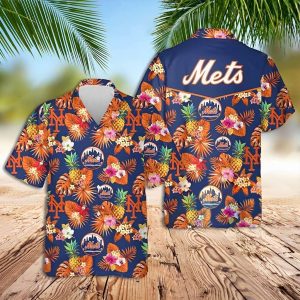 Mets Troipcal Coolest Hawaiian Shirt, Mets Hawaiian Shirt