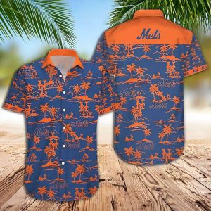 Mets Vintage Tropical Summer Hawaiian Shirt, Mets Hawaiian Shirt