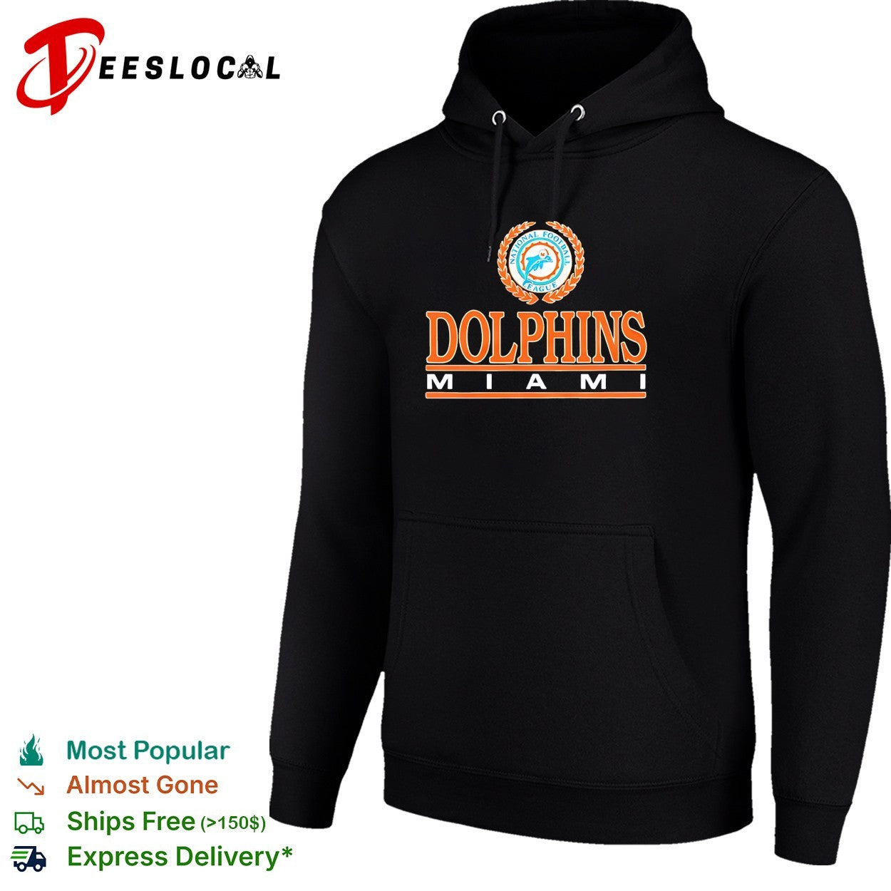 Miami Dolphins National Football League wreath logo shirt