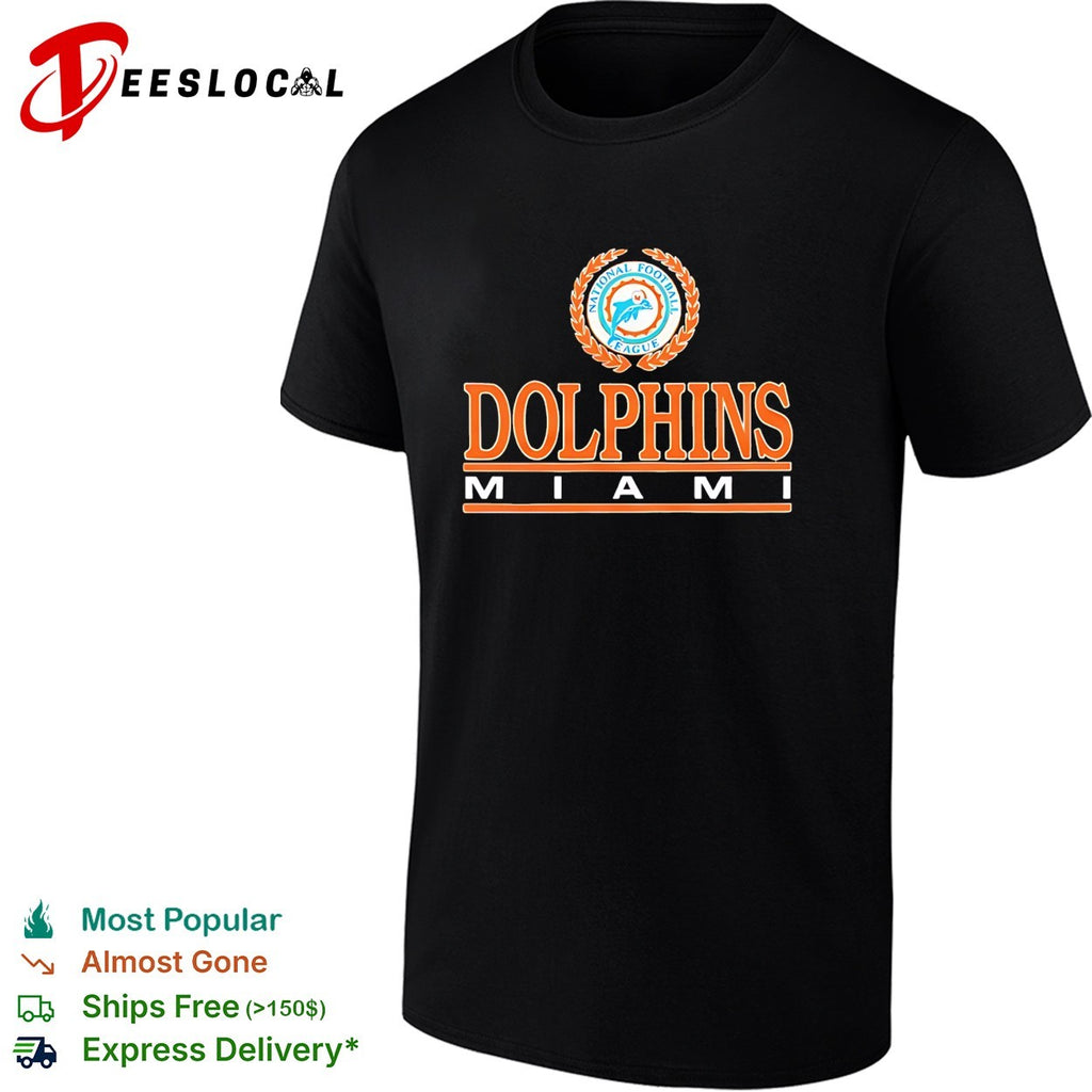 Miami Dolphins National Football League wreath logo shirt