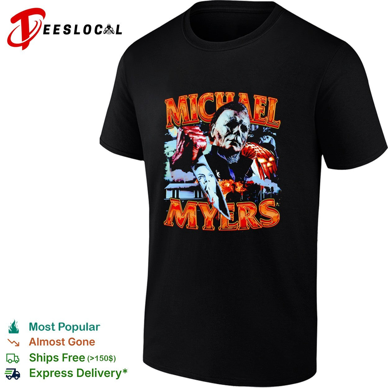 Michael Myers horror collage shirt
