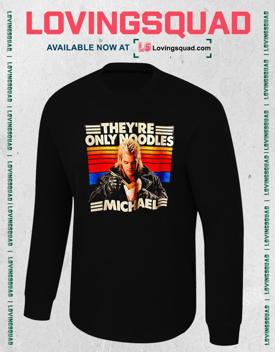Michael They’re Only Noodles Retro Style T-shirt