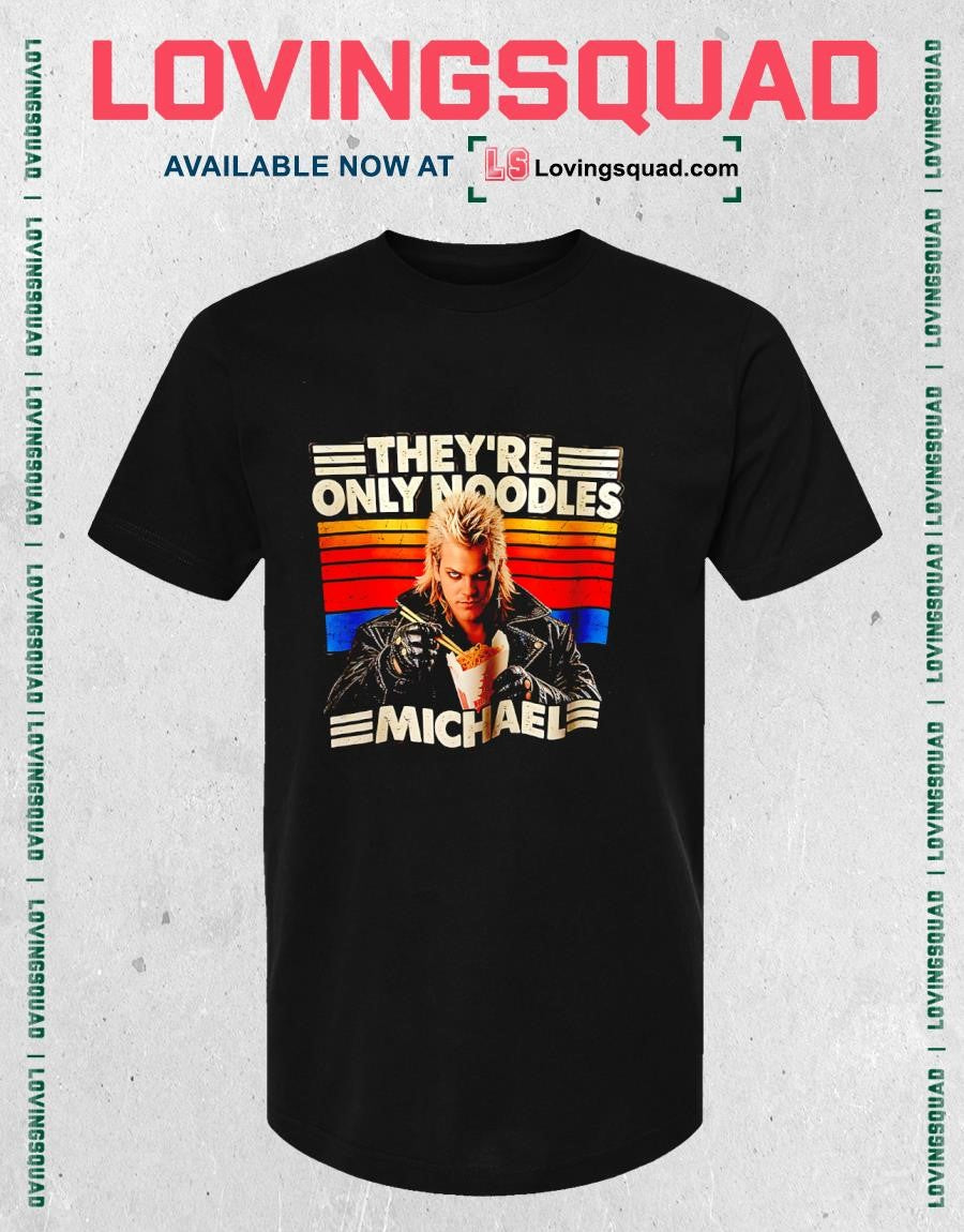 Michael They’re Only Noodles Retro Style T-shirt