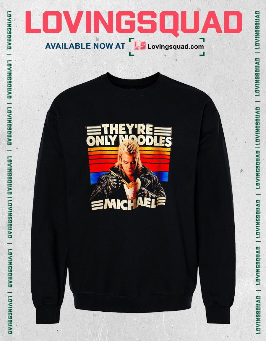 Michael They’re Only Noodles Retro Style T-shirt