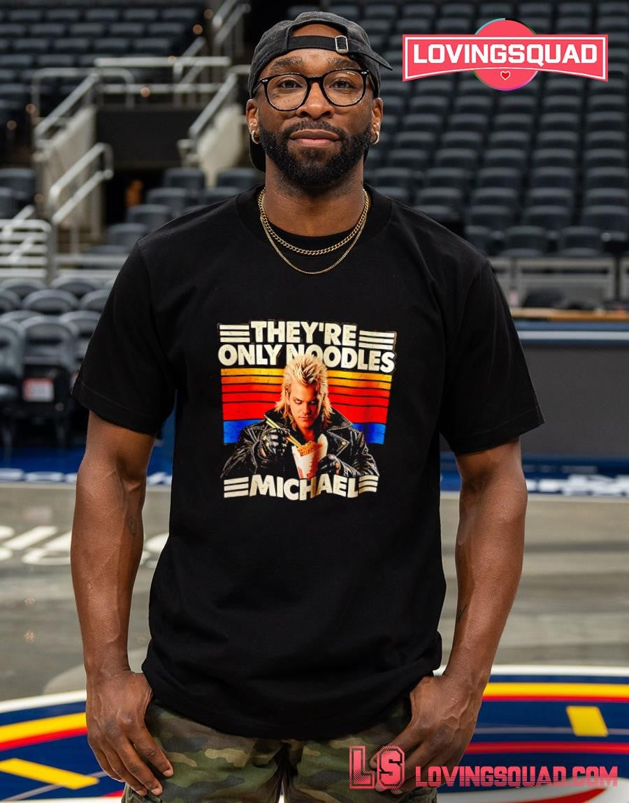 Michael They’re Only Noodles Retro Style T-shirt