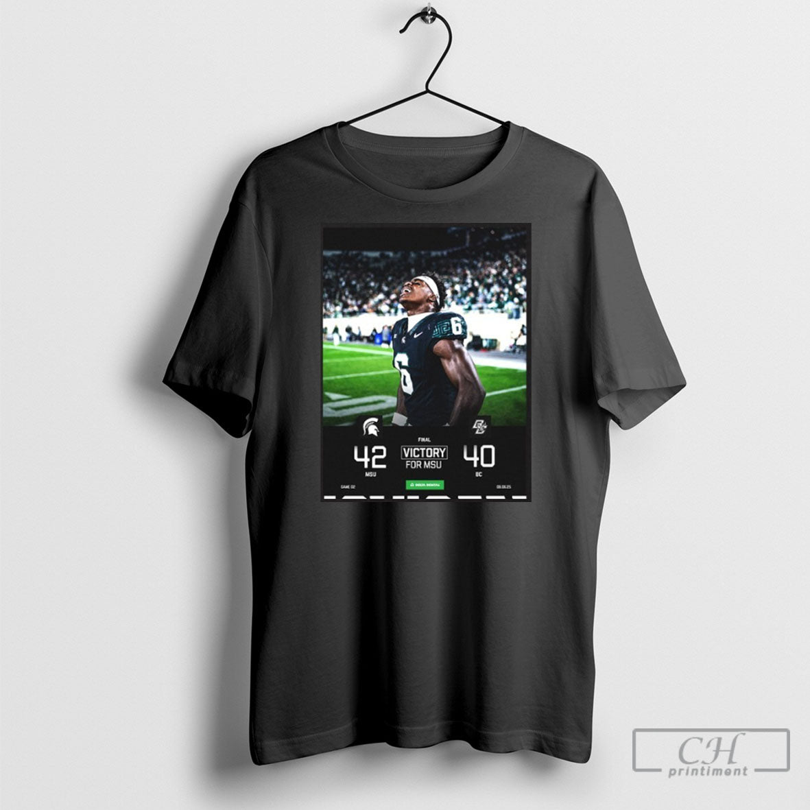 Michigan State Spartans Win 42 40 Boston College Poster T-Shirts, Hoodie, Sweatshirt | InkRitualCo.com