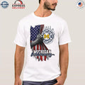 Michigan Wolverines Firefighter Flag USA Shirt