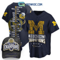 Michigan Wolverines National Champions 2024 Go Blue Baseball Jersey