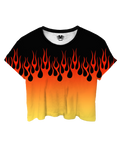 Millennium Flame Crop Top