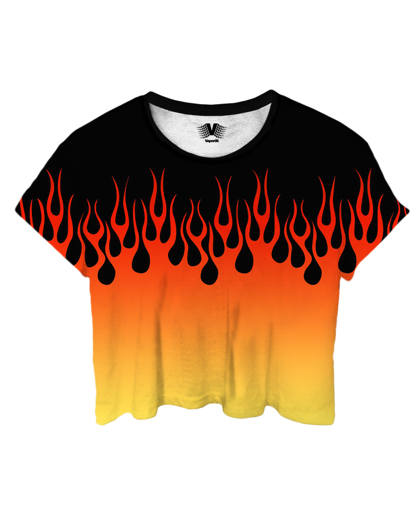 Millennium Flame Crop Top