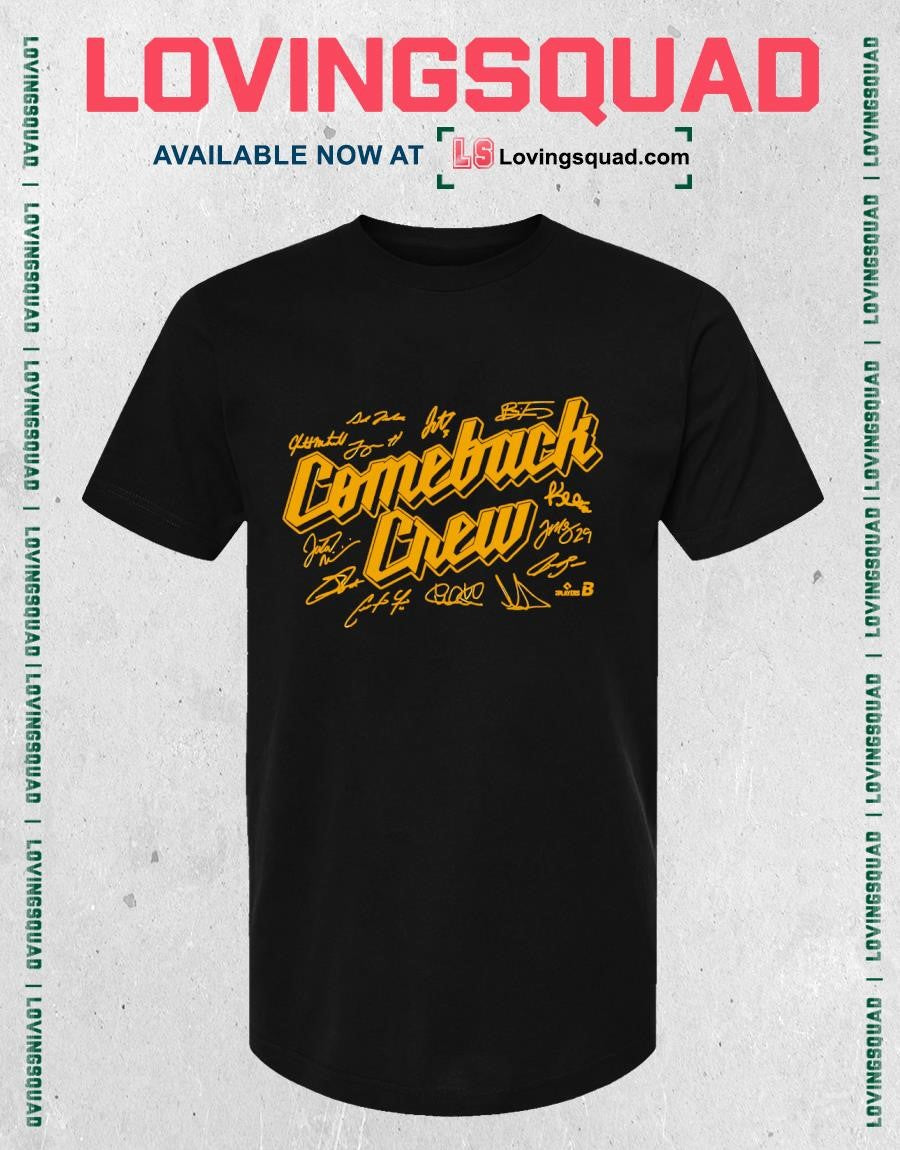 Milwaukee Brewers Baseball Comeback Crew T-shirt