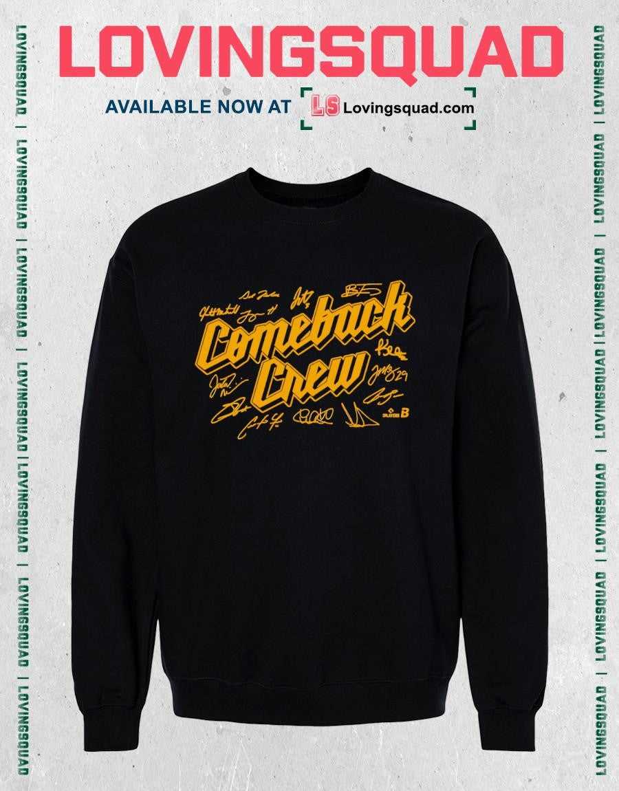 Milwaukee Brewers Baseball Comeback Crew T-shirt