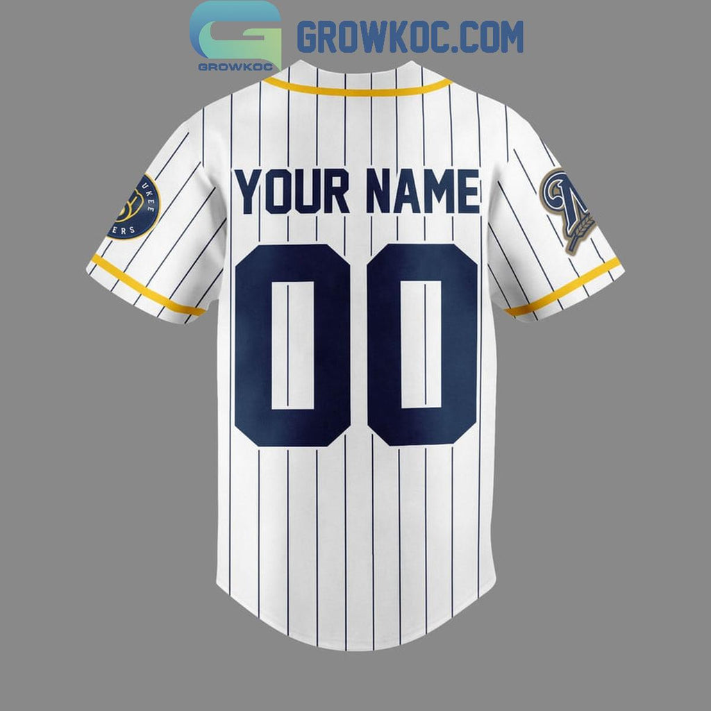 Milwaukee Brewers Baseball Mama Personalized Baseball Jersey