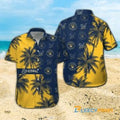 Milwaukee Brewers Coconut Palm Trees Hawaiian Shirt