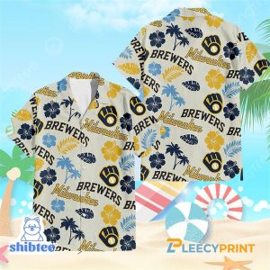 Milwaukee Brewers MLB Summer Pattern Hawaiian Shirt