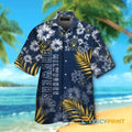 Milwaukee Brewers Short Sleeve Tropical Navy Blue Hawaiian Shirt