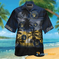 Milwaukee Brewers Sunset Short Sleeve Tropical Hawaiian Shirt