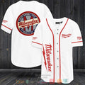 Milwaukee Portable Tool white Baseball shirt