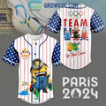 Minions Paris 2024 Olympic Go Sha’Carri Personalized Baseball Jersey