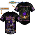 Minnesota Fear The Vikings Jack Skellington Halloween Personalized Baseball Jersey