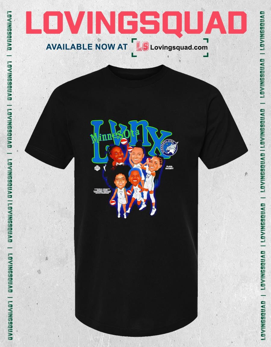 Minnesota Lynx Playa Society Roster T-Shirt