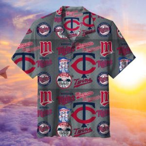 Minnesota Twins Baseball Floral Aloha Hawaiian Vacation Shirt, Twins Hawaiian Shirt