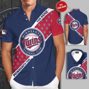 Minnesota Twins Short Sleeve Beach Trendy Hawaiian Shirt, Twins Hawaiian Shirt