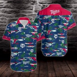 Minnesota Twins Summer Beautiful Seamless Island Hawaiian Shirt, Twins Hawaiian Shirt