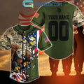 Minnesota Vikings Veteran Proud Of America Personalized Baseball Jersey