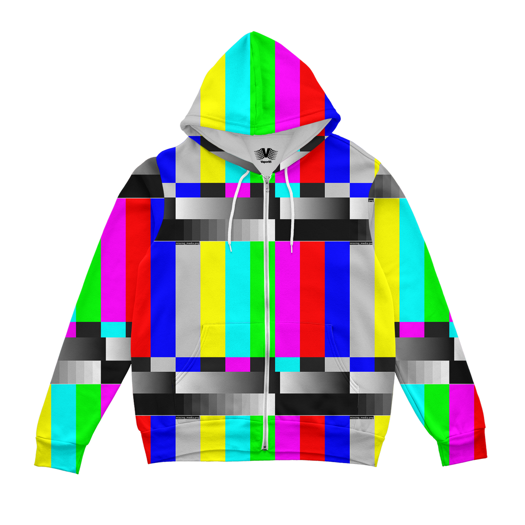 Missing Media Zip Up Hoodie