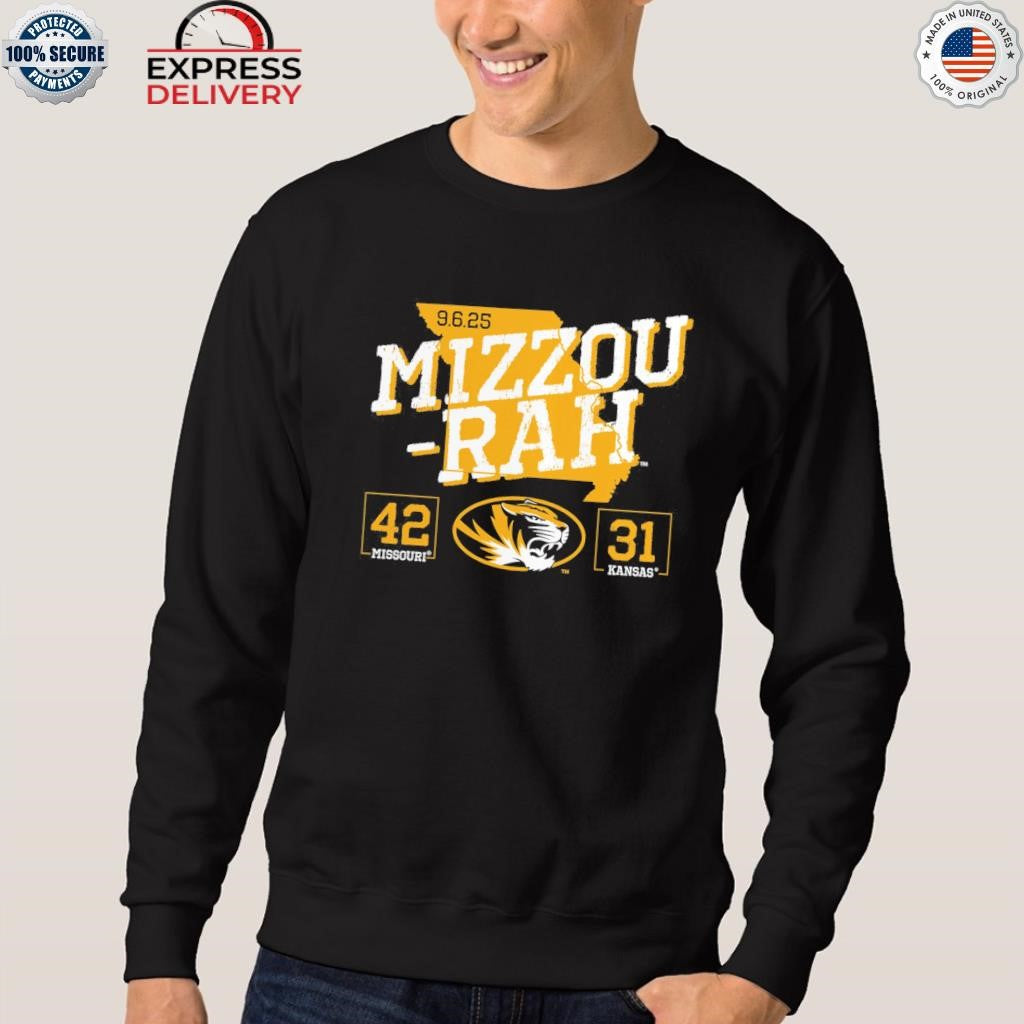 Missouri Tigers vs. Kansas Jayhawks 2025 Score Shirt