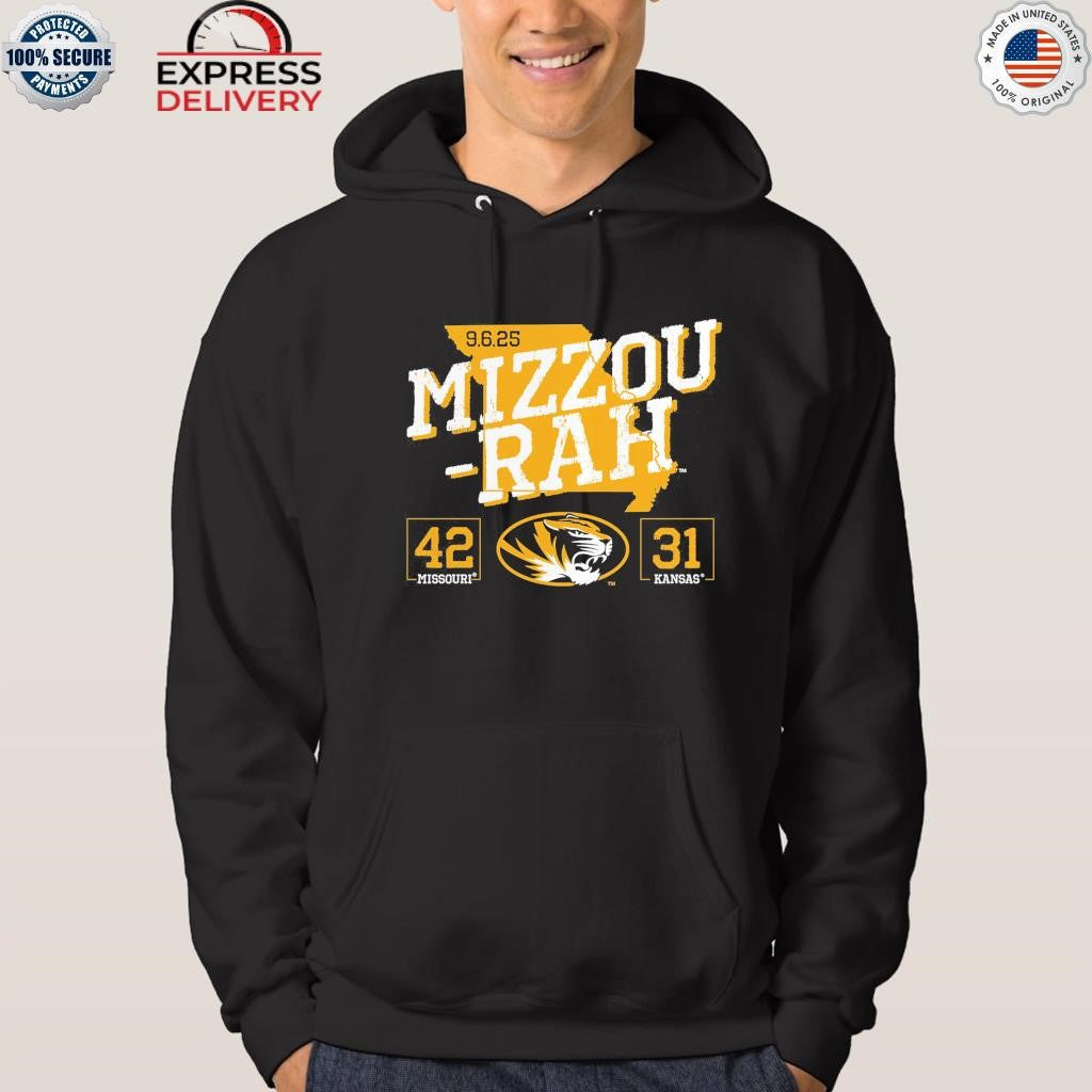 Missouri Tigers vs. Kansas Jayhawks 2025 Score Shirt