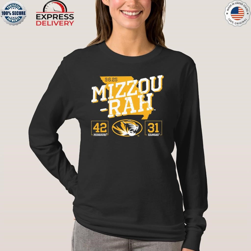 Missouri Tigers vs. Kansas Jayhawks 2025 Score Shirt