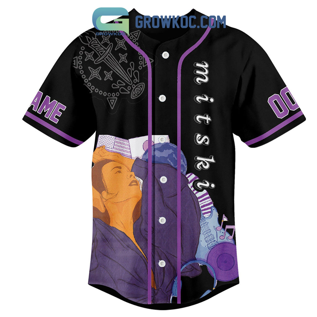 Mitski I Cry At The Start Of Every Movie Personalized Baseball Jersey