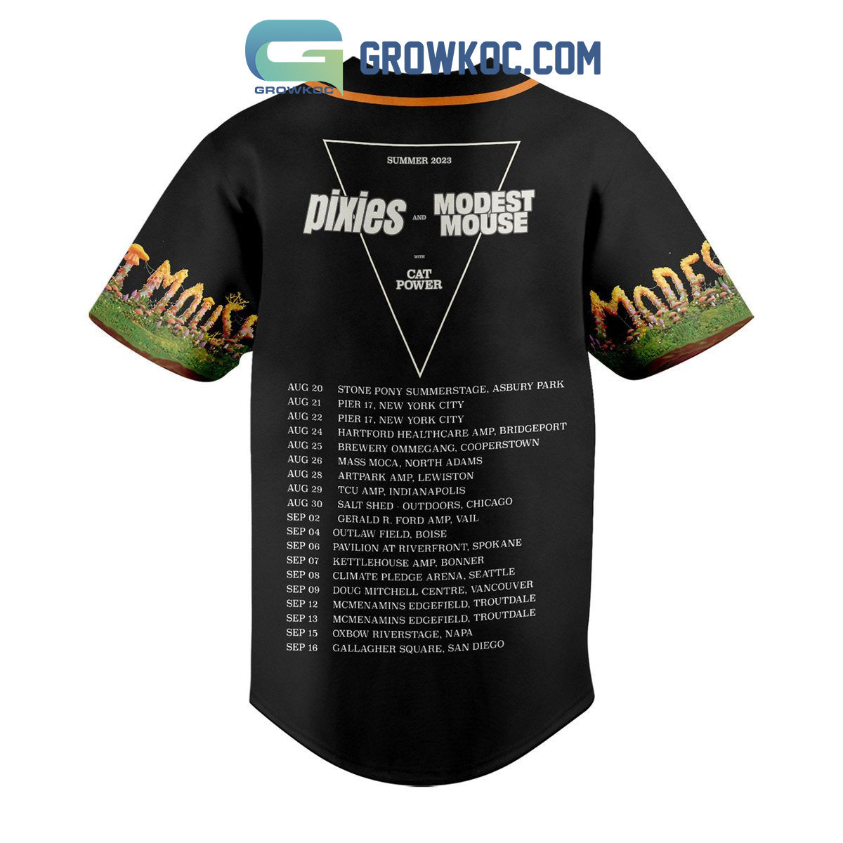 Modest Mouse And Pixies With Cat Power Summer 2023 Baseball Jersey
