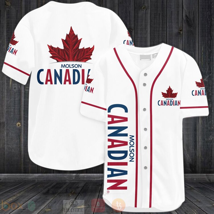 FASHION Molson Canadian Baseball Jerseys Botton Shirt