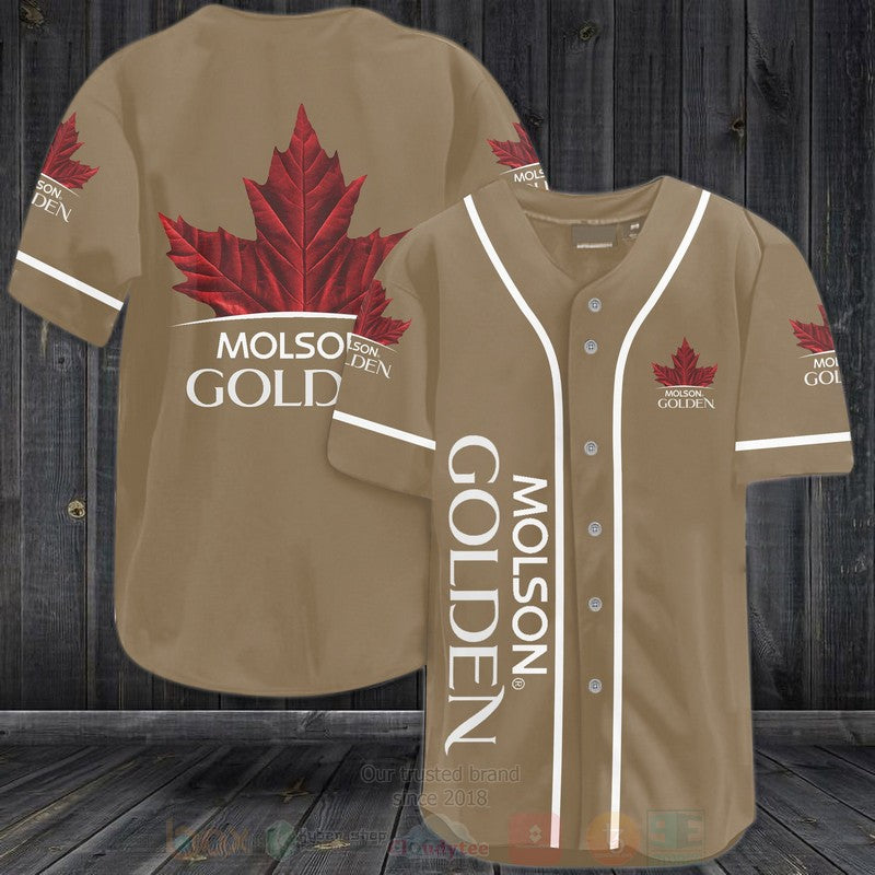 FASHION Molson Golden Baseball Jerseys Botton Shirt