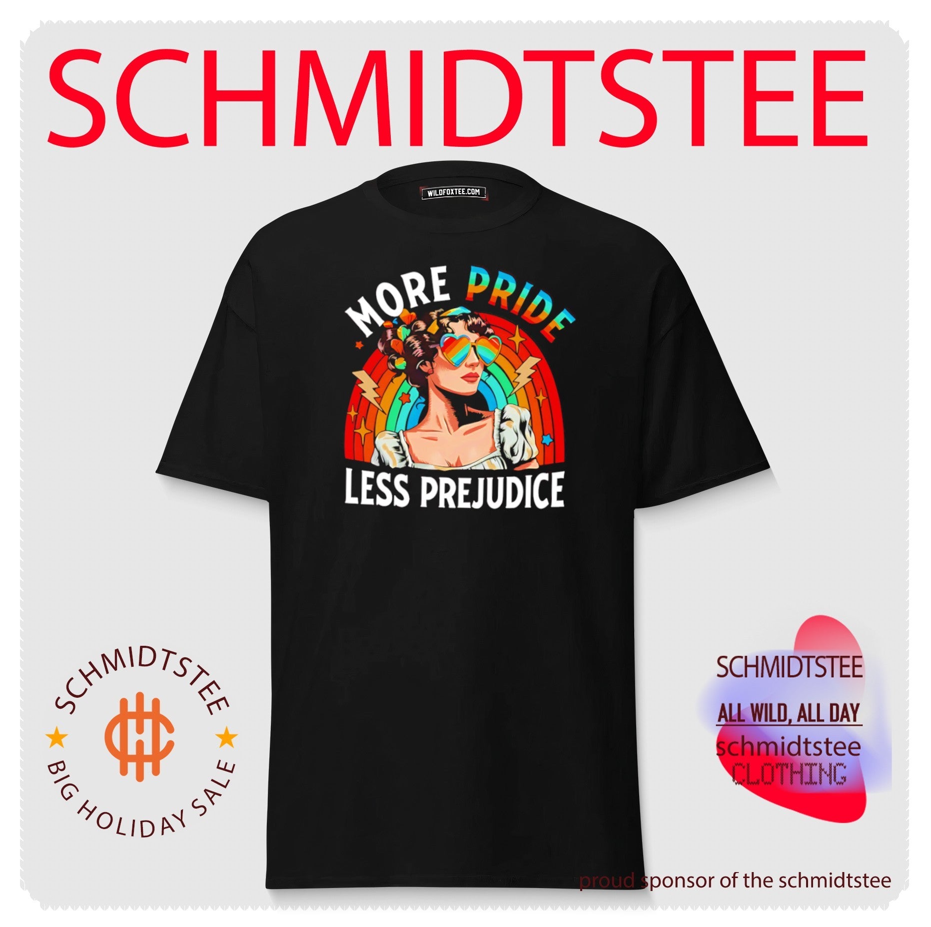More Pride Less Prejudice LGBTQ Equality shirt