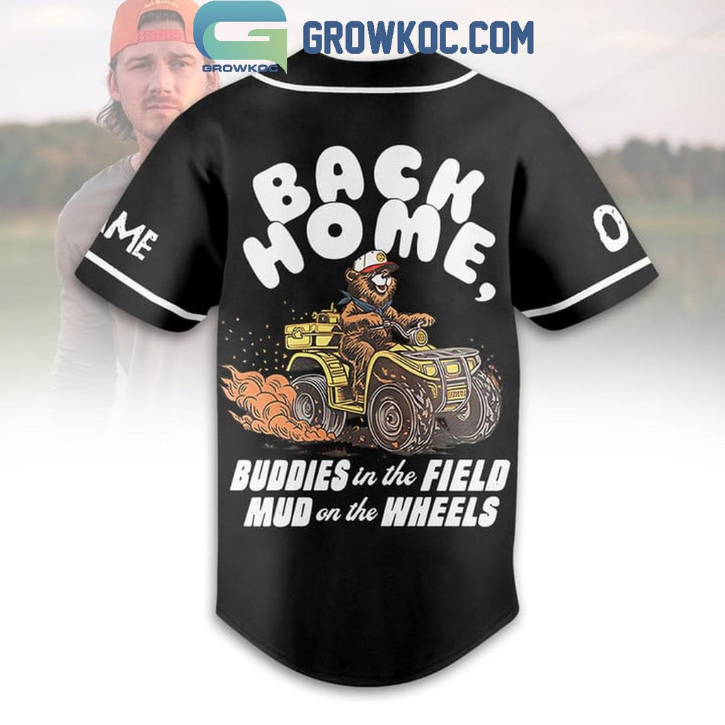 Morgan Wallen Back Home Buddies In The Field Personalized Baseball Jersey