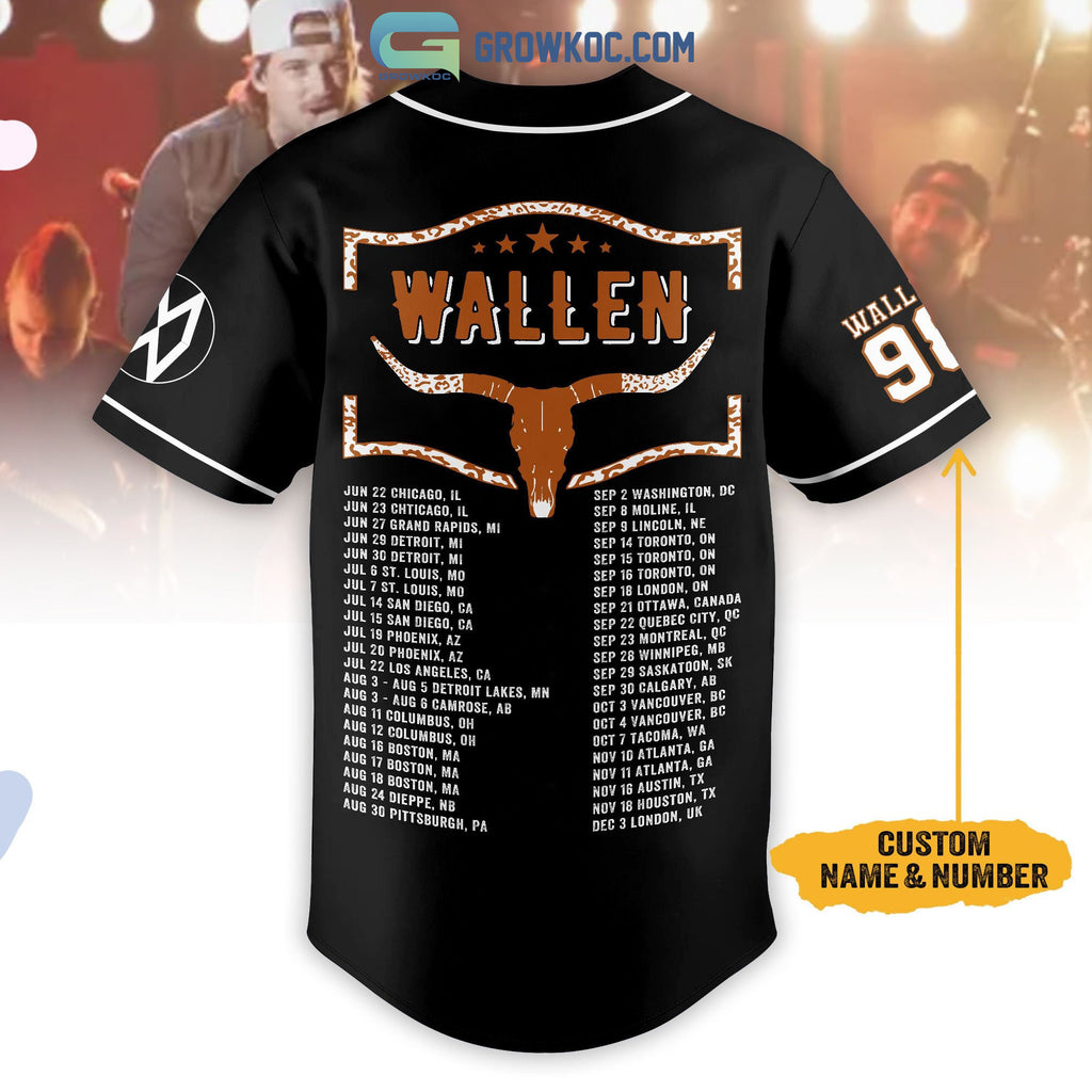 Morgan Wallen Good Girls Gone Missin Personalized Baseball Jersey